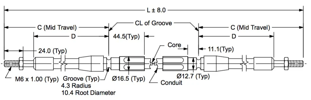 M6-2000-GV-GV-76.2 dimension drawing 1