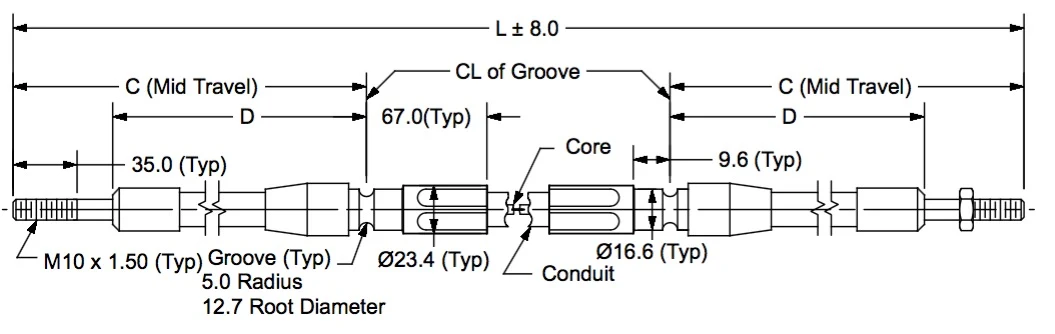 M10-2000-GV-GV-76.2 dimension drawing 1