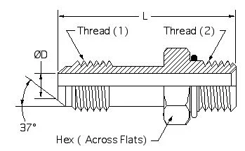 6400L-08-08 dimension drawing 1
