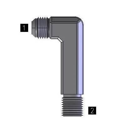 2501LLL-04-02 Hydraulic Adapters